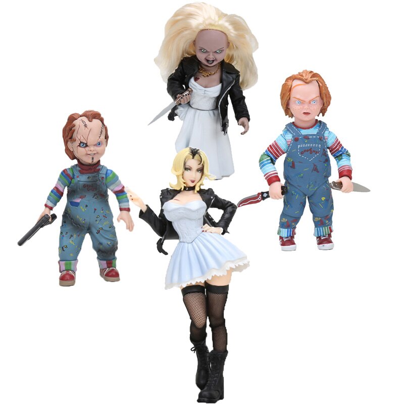 10cm NECA good guys  chucky  ź 1/10 Scale Horror Doll Chucky doll PVC ׼ ǱԾ 峭 ҷ